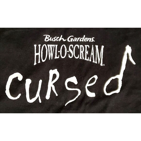 Busch Gardens Shirt Howl-O-Scream STAFF XL Tampa FL Halloween Hanes ComfortBlend - Picture 3 of 7